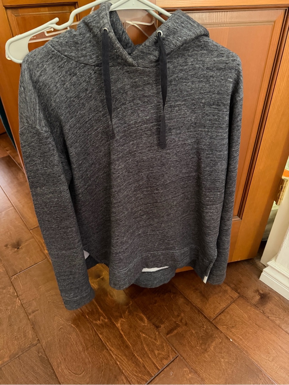 Women’s Charcoal Gray Hoodie Sweatshirt - Casual Pullover